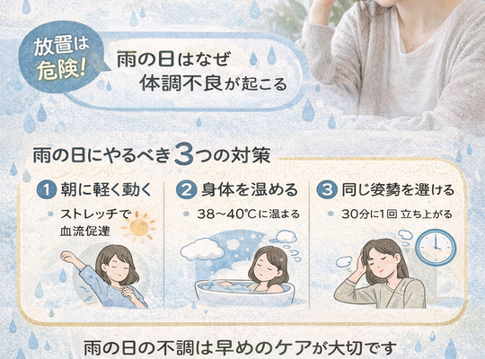 おはな流 雨の日のケア